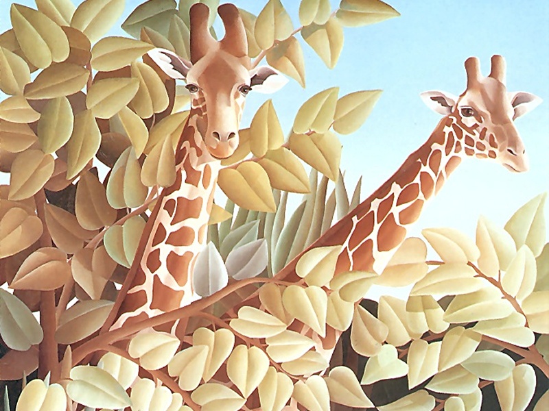 Consigliere Scan: Vanishing Species (Wallpaper) 007 Giraffe; DISPLAY FULL IMAGE.