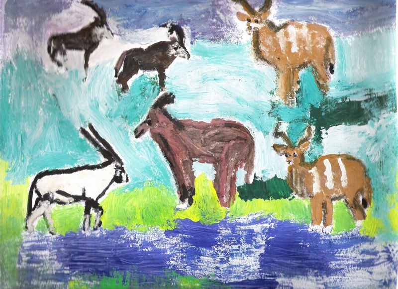 African hoofed wildlife; DISPLAY FULL IMAGE.