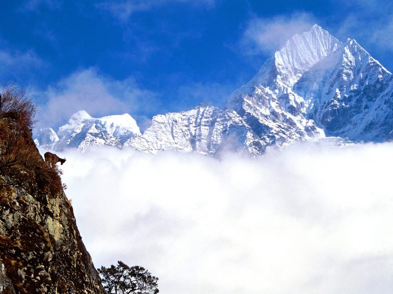 [Daily_Photos_08 August 2004] Mount Thamserku, Nepal; DISPLAY FULL IMAGE.