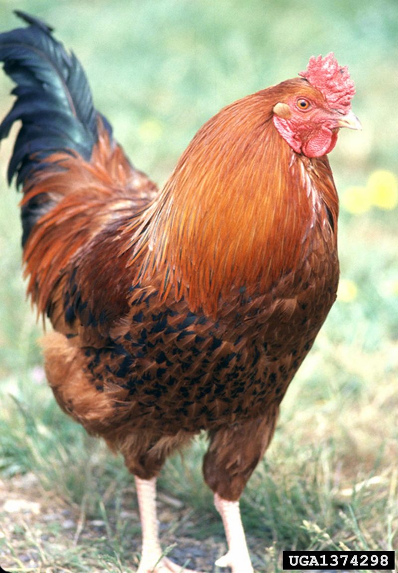 Domestic Chicken (Gallus gallus domesticus) {!--닭(수탉)-->; DISPLAY FULL IMAGE.