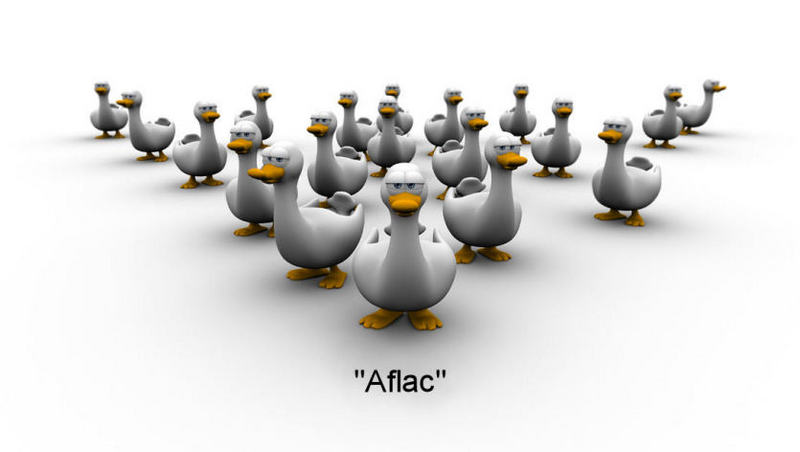 Aflac; DISPLAY FULL IMAGE.