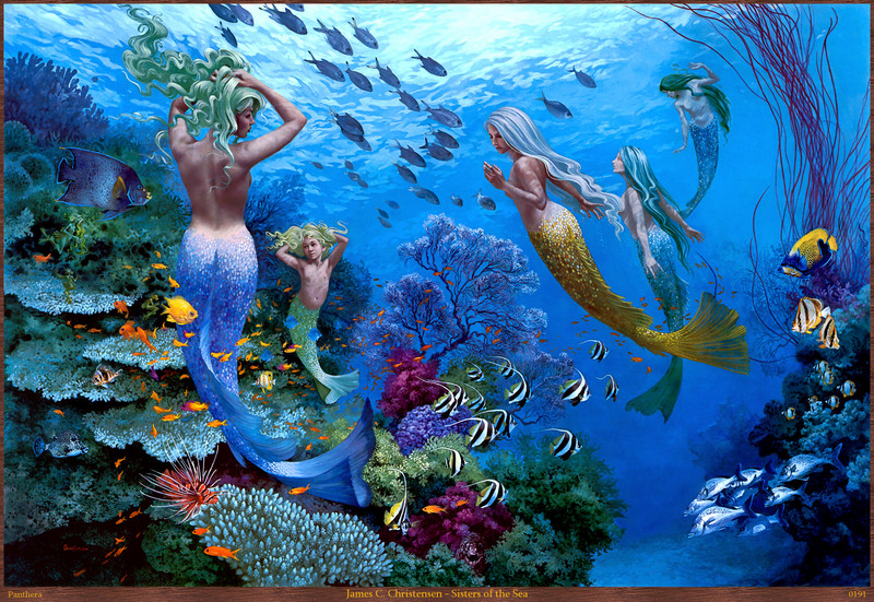 Panthera 0191 -  James C. Christensen - Sisters of the Sea; DISPLAY FULL IMAGE.