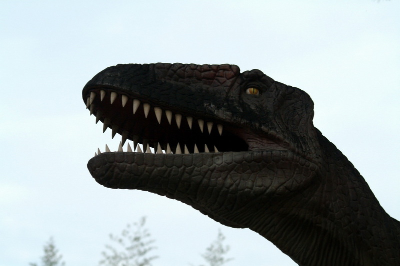 공룡 모형 - 티라노사우루스; DISPLAY FULL IMAGE.