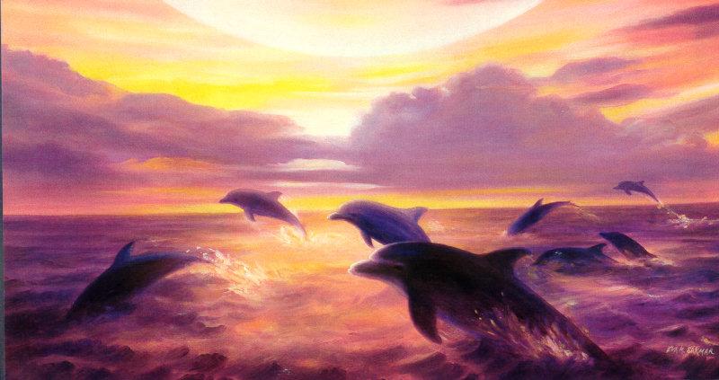 [Animal Art - Eva M. Sakmar] Dolphins {!--돌고래-->; DISPLAY FULL IMAGE.