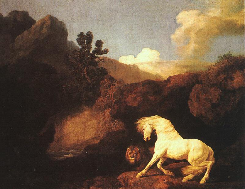 [Animal Art] White Horse {!--백마--> and Lion; DISPLAY FULL IMAGE.