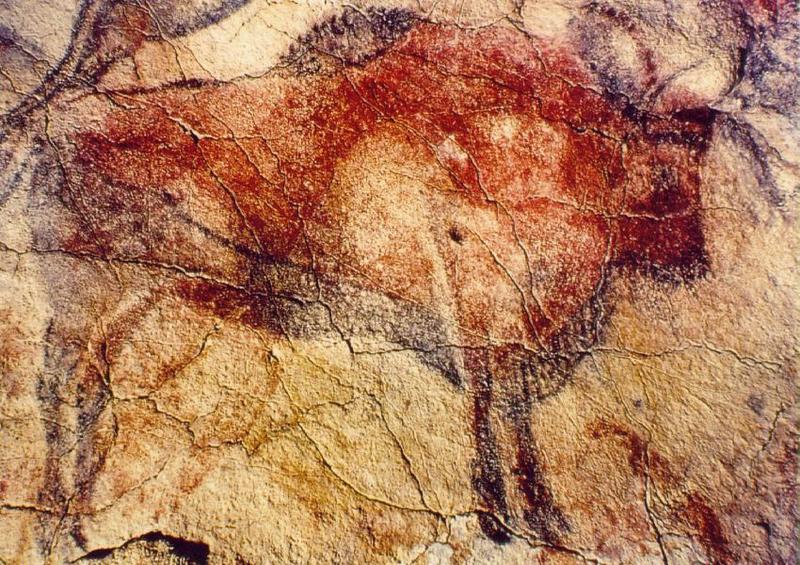 [Ancient Mural Art] Wisent (Bison bonasus) {!--유럽들소-->; DISPLAY FULL IMAGE.
