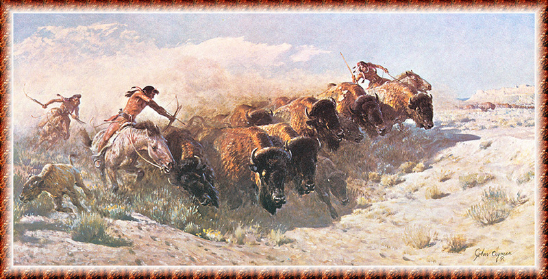 [zFox SWD Scan] The Western Paintings of John Clymer 041 Land Of Plenty, 1970; DISPLAY FULL IMAGE.