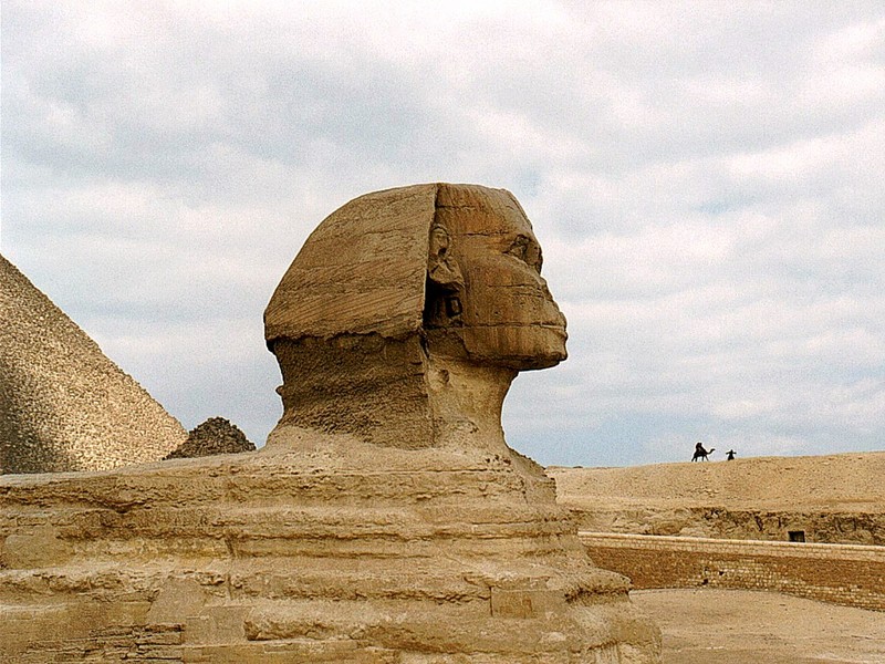 [DOT CD02] Egypt Giza Sphinx - Camel; DISPLAY FULL IMAGE.