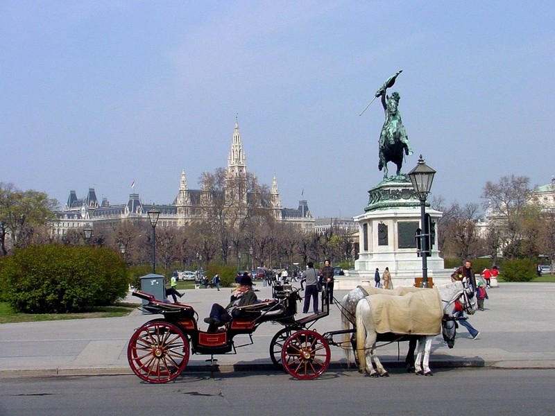 [DOT CD08] Austria Vienna Horse Carriage; DISPLAY FULL IMAGE.