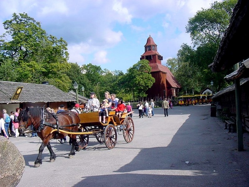 [DOT CD10] Sweden Stockholm Skansen Open Air Museum - Horse; DISPLAY FULL IMAGE.