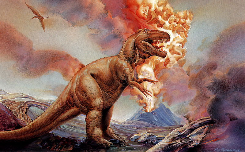 [zFox SDC Illustrations IS09] Ken Goldhammer - Dinosaur; DISPLAY FULL IMAGE.