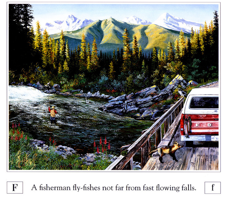 [Danielle scan] A Mountain Alphabet by Andrew Kiss - Ff; DISPLAY FULL IMAGE.