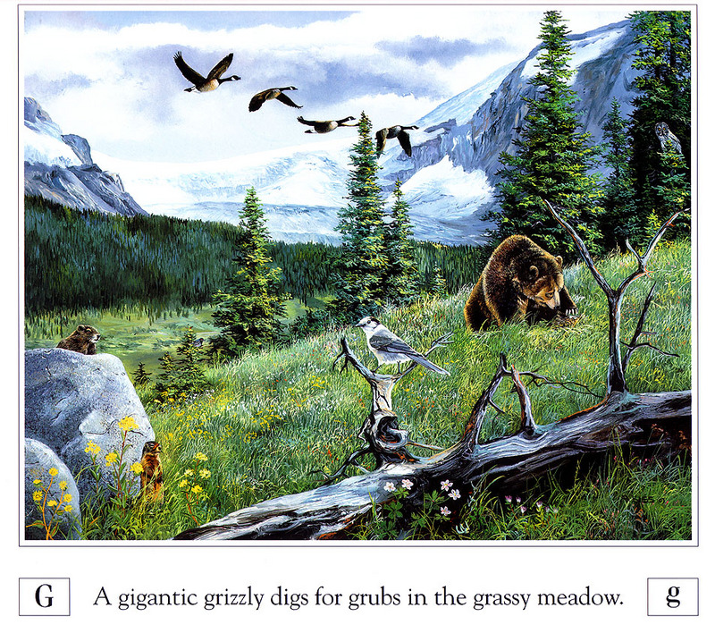 [Danielle scan] A Mountain Alphabet by Andrew Kiss - Gg; DISPLAY FULL IMAGE.