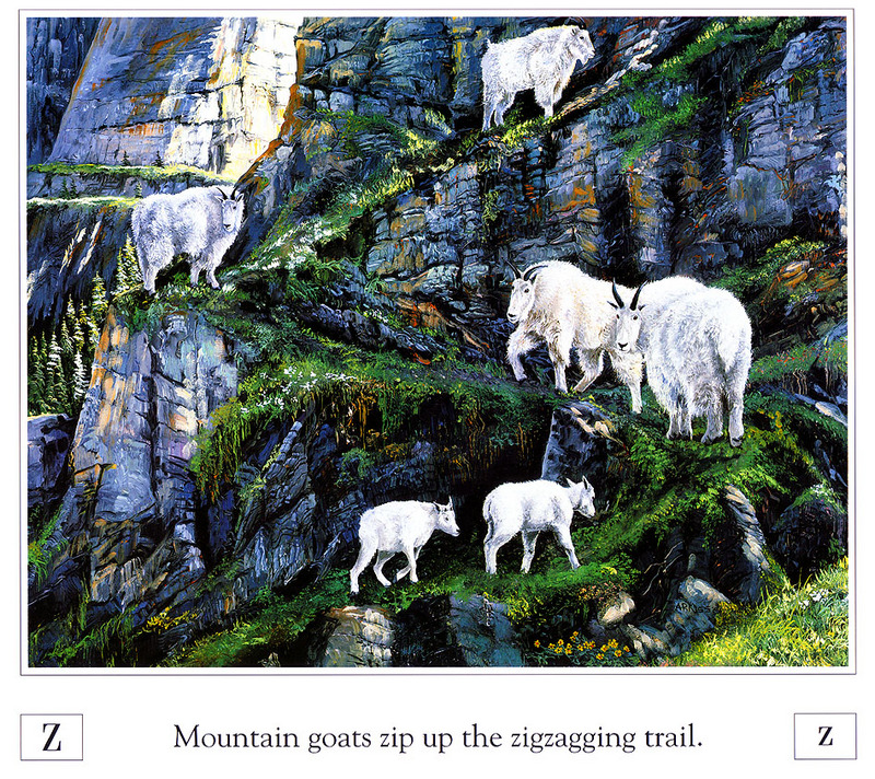 [Danielle scan] A Mountain Alphabet by Andrew Kiss - Zz; DISPLAY FULL IMAGE.