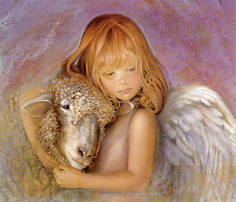 [Animal Art - Nancy Noel] Autumn Angel; DISPLAY FULL IMAGE.