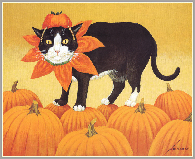 [Animal Art - Lowell Herrero] 2002 Cat Calendar; DISPLAY FULL IMAGE.