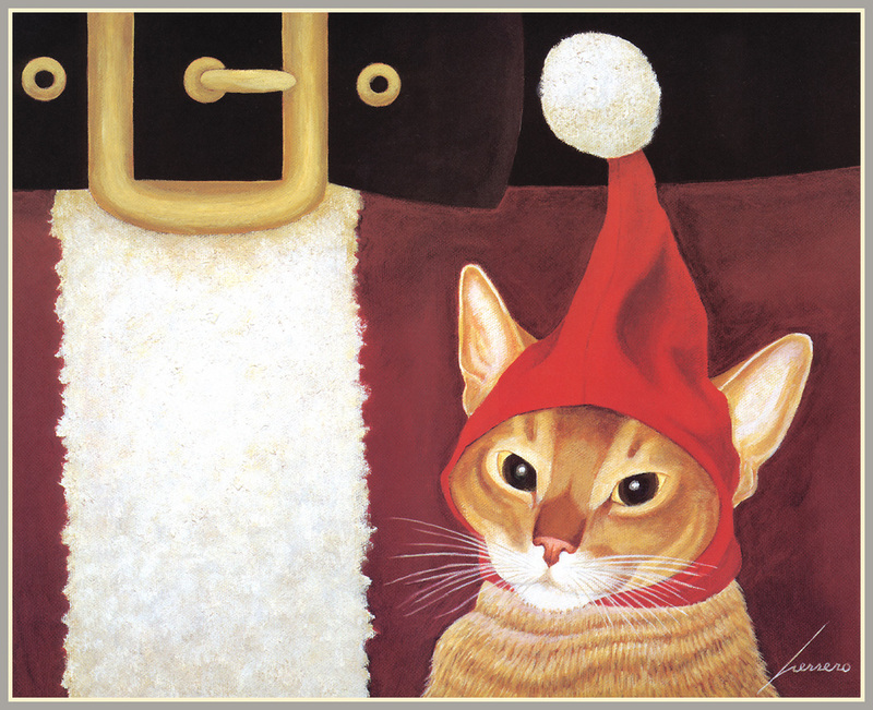 [Animal Art - Lowell Herrero] 2002 Cat Calendar; DISPLAY FULL IMAGE.