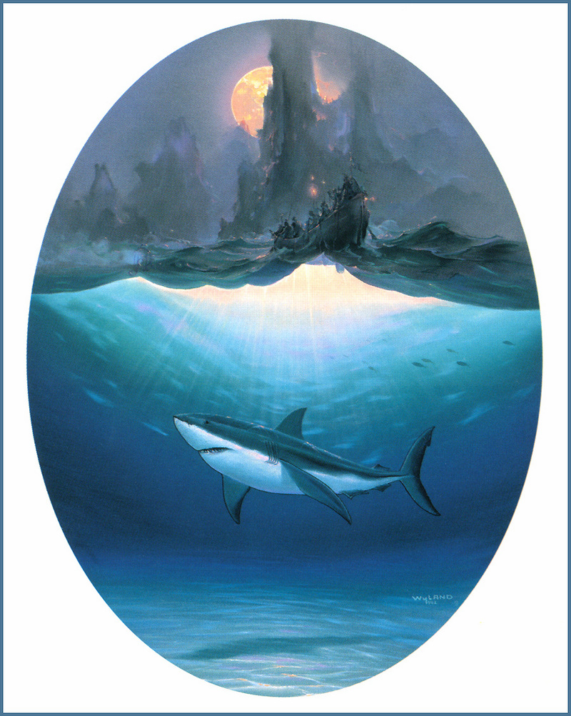 [Animal Art - John Pitre] Amakua and the Ancient Voyagers with Wyland; DISPLAY FULL IMAGE.