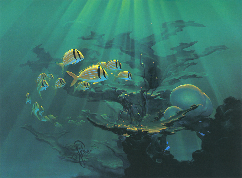 [Animal Art - John Pitre] Atlantic Reef Fish; DISPLAY FULL IMAGE.