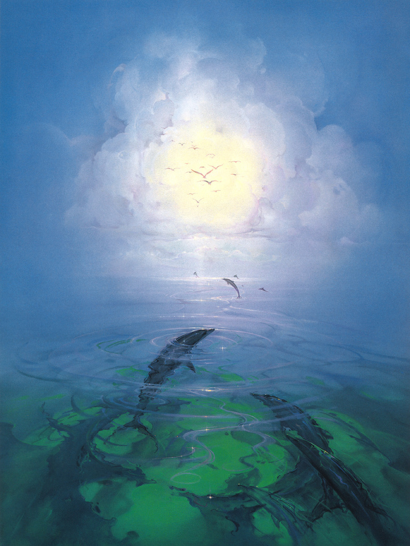 [Animal Art - John Pitre] Dolphin Serenity; DISPLAY FULL IMAGE.