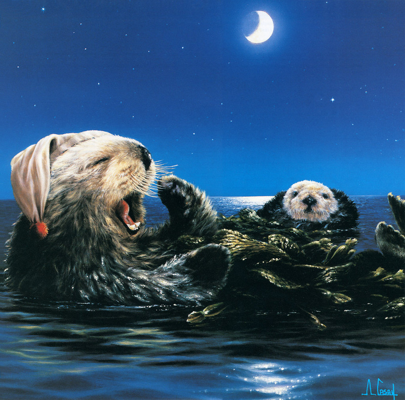 [Anthony Casay - 2001 Calendar] Sea Otter; DISPLAY FULL IMAGE.