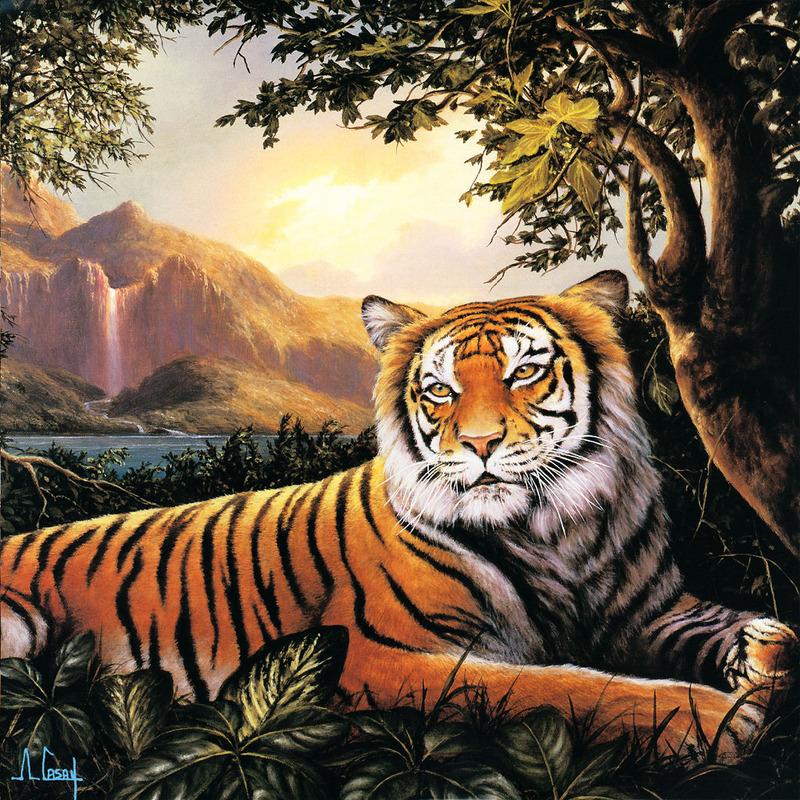 [Anthony Casay - 2001 Calendar] Tiger; DISPLAY FULL IMAGE.