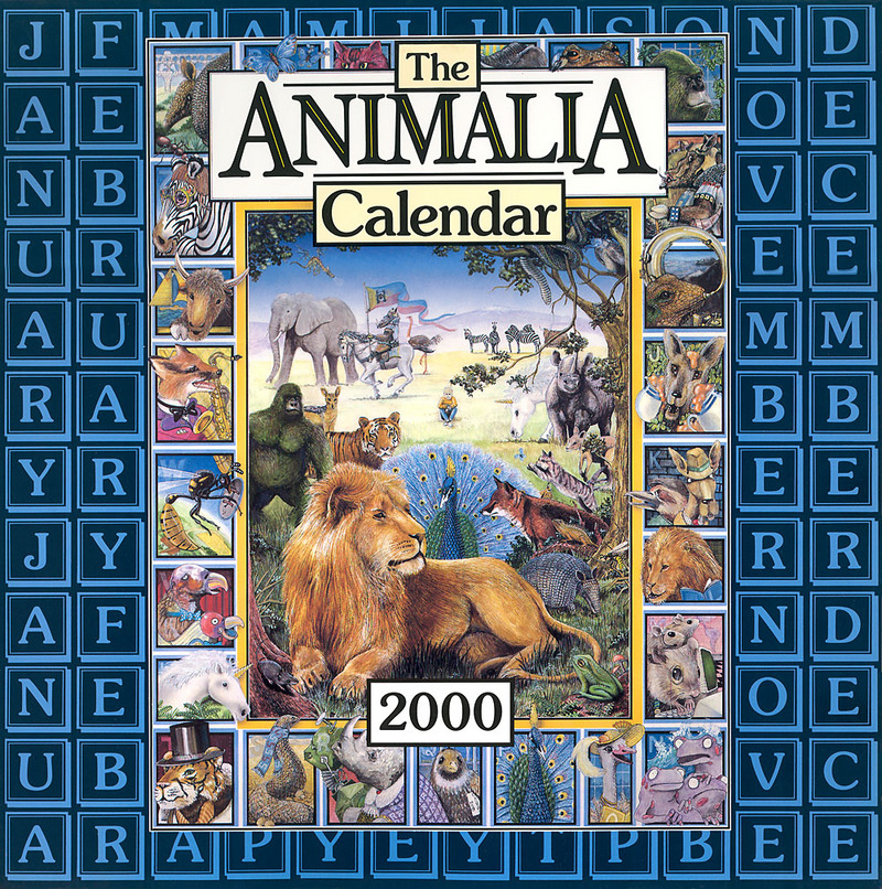 CPerrien scan] The Animalia Calendar 2000: Front; DISPLAY FULL IMAGE.