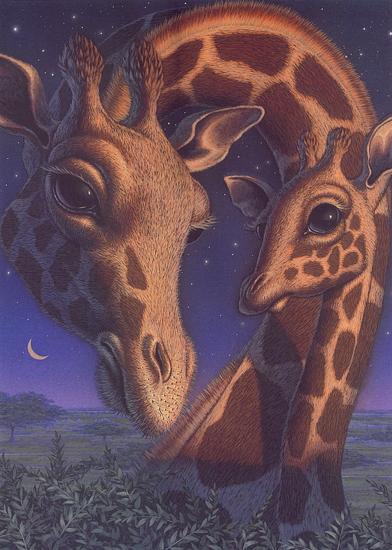 [LRS Art Medley] Cowdrey, Giraffe Lullaby; DISPLAY FULL IMAGE.