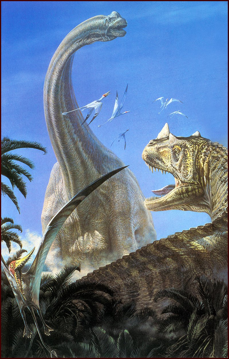 [LRS Art Medley] Dinosaurs by Mark Hallett, Brachiosaurus; DISPLAY FULL IMAGE.