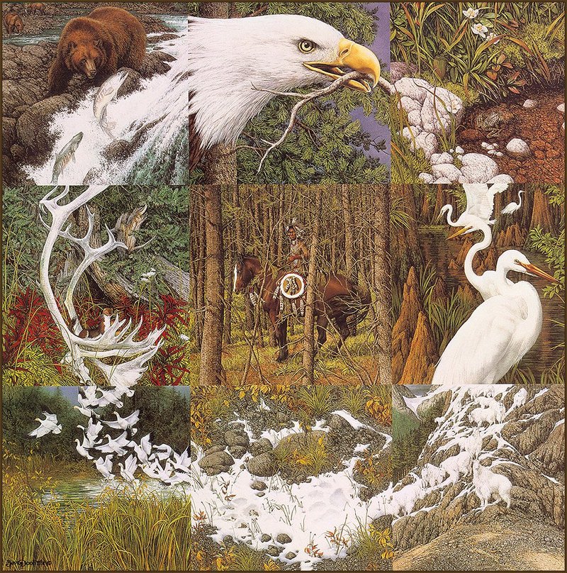 [LRS Art Medley] Bev Doolittle, Sacred Circle; DISPLAY FULL IMAGE.