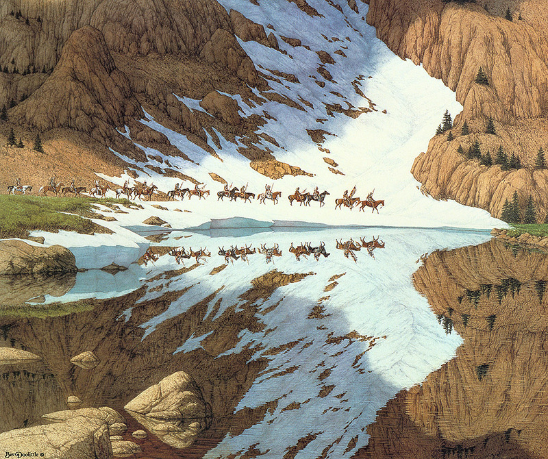 [LRS Art Medley] Bev Doolittle, Season of the Eagle; DISPLAY FULL IMAGE.