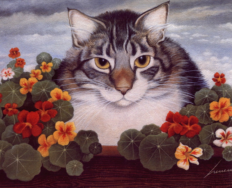 [LRS Art Medley] Lowell Herrero, Cats; DISPLAY FULL IMAGE.