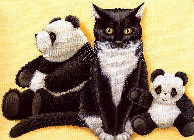 [LRS Art Medley] Lowell Herrero, Cats; DISPLAY FULL IMAGE.