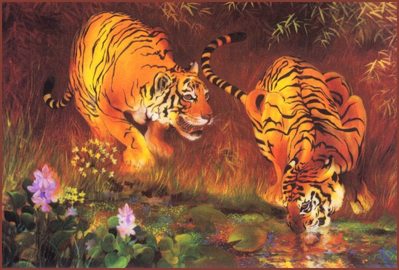 [LRS Animals In Art] Giam Truong Buu, Save the Tiger; DISPLAY FULL IMAGE.