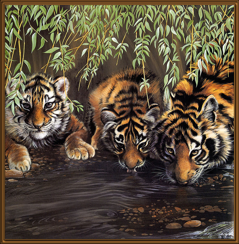 Paintings of Big Cats 2001 Calendar; DISPLAY FULL IMAGE.