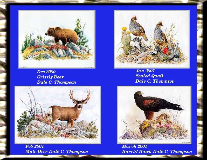 [Animal Art - Dale C. Thompson] Wildlife Trek 2001, Index 001; DISPLAY FULL IMAGE.