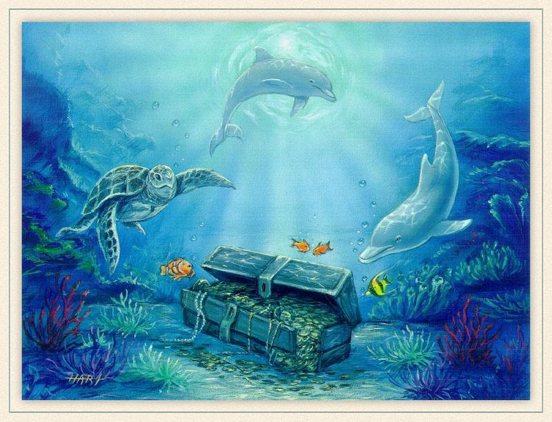 [Animal Art - Douglas Hart] Art of the Sea; DISPLAY FULL IMAGE.