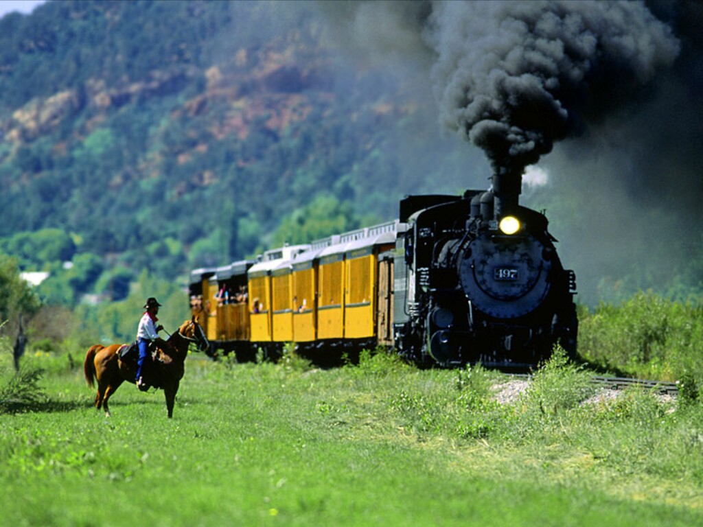 Silverton Railroad, Durango, Colorado; DISPLAY FULL IMAGE.