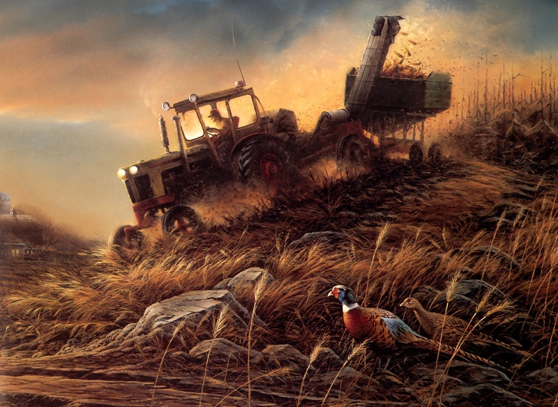 [Consigliere S4 - The Art of Terry Redlin] Evening Harvest; DISPLAY FULL IMAGE.