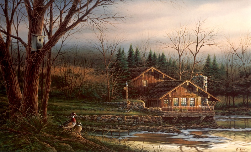 [Consigliere S4 - The Art of Terry Redlin] Changing Seasons-Spring; DISPLAY FULL IMAGE.