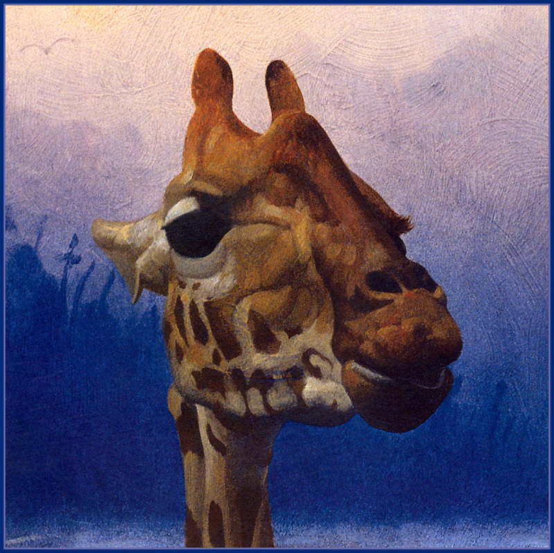 [LRS Animals In Art] lrsAA002 Bruvel Gil - The Mystical Giraffe; DISPLAY FULL IMAGE.