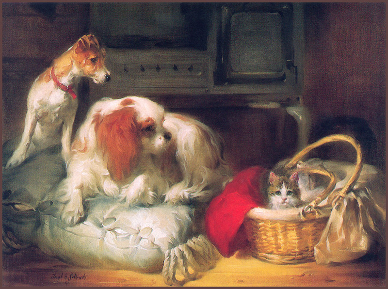 [LRS Animals In Art] lrsAA064 Sulkowski Joseph - Look What I Found; DISPLAY FULL IMAGE.