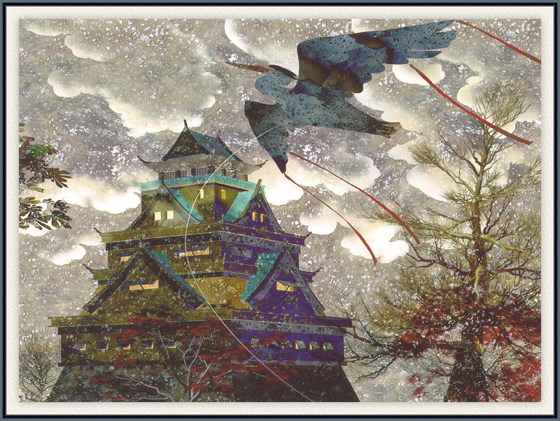 Mercer Mayer - Shibumi And The Kitemaker (Art), Grey Heron; DISPLAY FULL IMAGE.