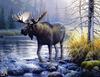 Catsmeat SDC 2003 - Weyer Wildlife Calendar 10: Moose - oil painting by Greg Alexander