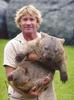 Steve with wombat