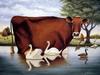 [Animal Art - Herrero Lowell] Cow & Mute Swans