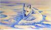 ...[Fafnir Scan - Sally J. Smith] 'Wolf Sprit' - 1997 Calendar - Warm Day In A Cold World - Artic W