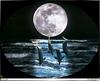 [Fafnir Scan - Barry Chall] 'Animal Sprit' - 1996 Calendar - Moonlight-Highway (Dolphins)