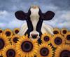 [EndLiss scan - Animal Art] Lowell Herrero - Surrounded by Sunflowers (cow)