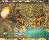 [LRS - The Waterhole] Painted by Graeme Base, Tigers